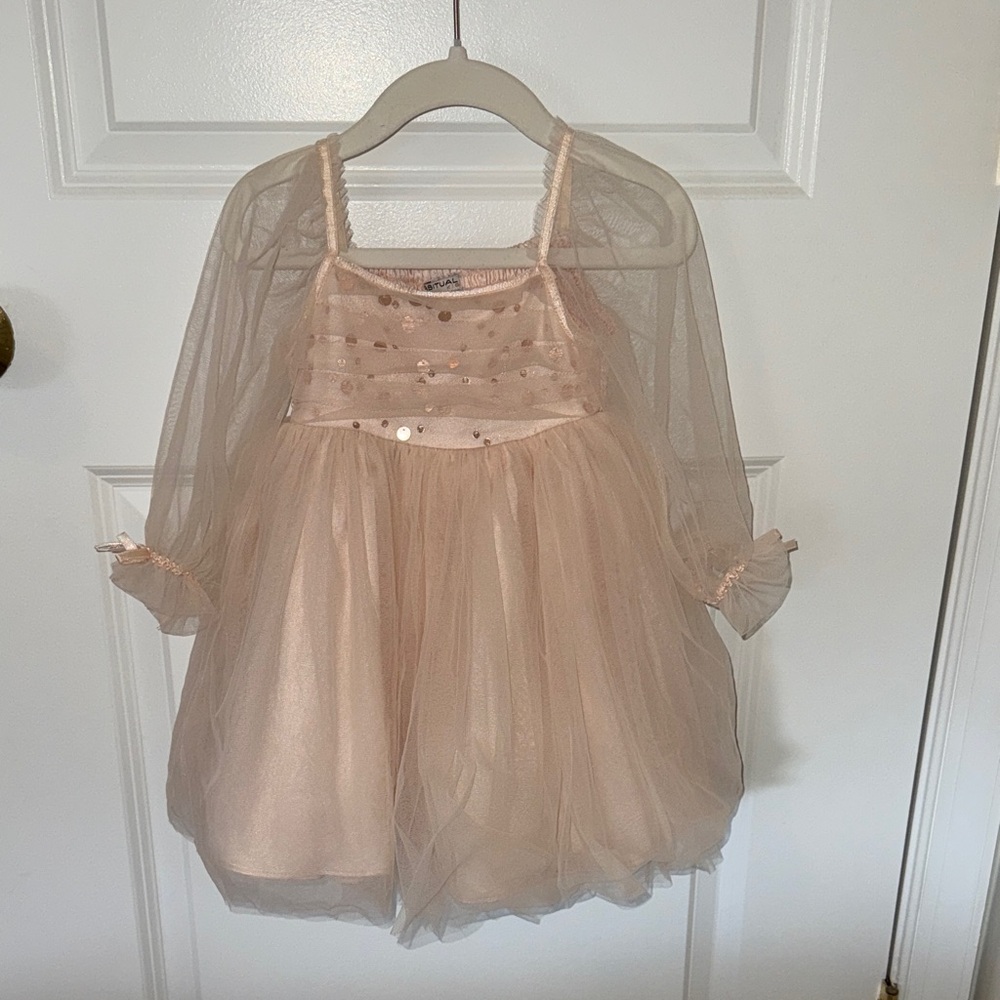 Habitual Babydoll Tulle Toddler Dress